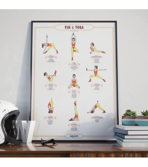 Affiche - Vin & Yoga