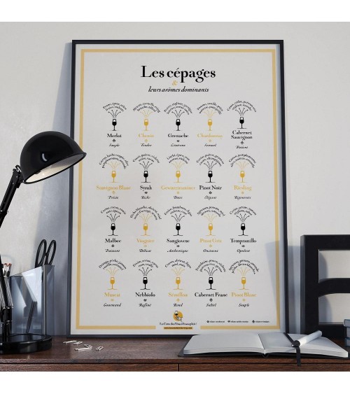 Affiche - Les Cépages Français